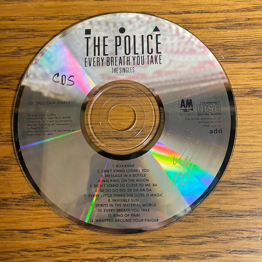 The Police 'Every Breath You Take: The Singles' *no case*